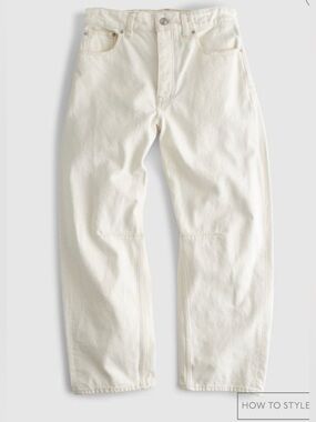 Madewell darted barrel jeans in vintage canvas 26P